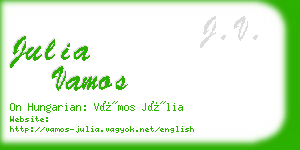 julia vamos business card